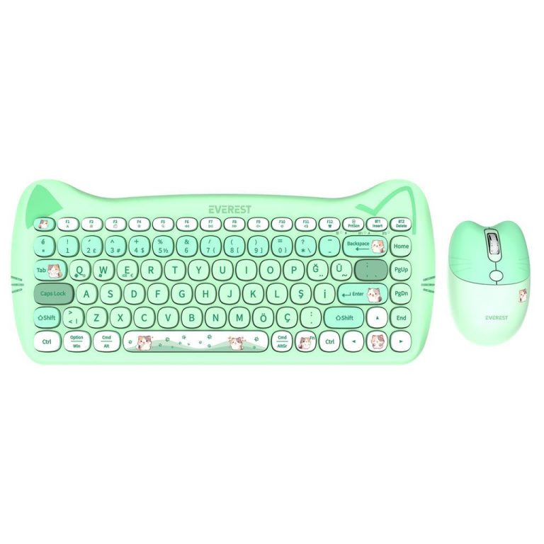 Everest Km-6285 Catty Mini Wireless-Bluetooth Kablosuz Ultra Sessiz Öz