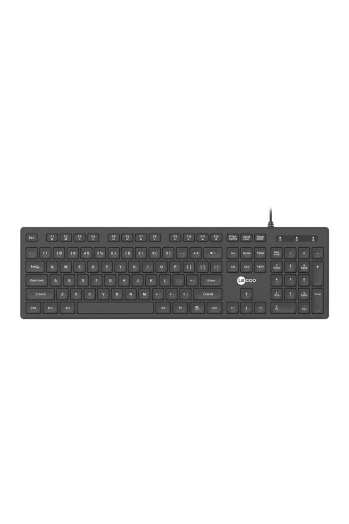 Lecoo KB102 Usb Kablolu  Klavye Türkçe Q Siyah