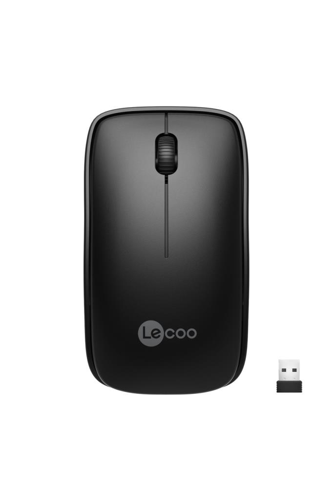 Lecoo WS208 Kablosuz 1200DPI 3 Tuşlu Optik Mouse Siyah
