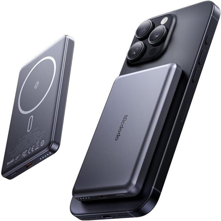 MC-4651 10000mAh 20W Metal Ultra İnce Manyetik Kablosuz Powerbank - Si