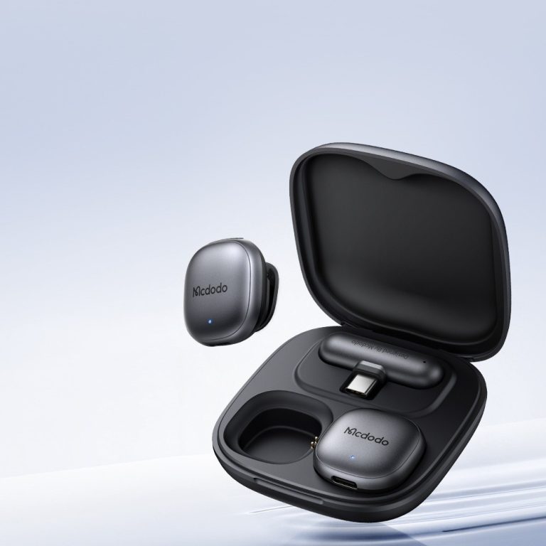 Mcdodo MP-5451 2.4GHz Type-C Alıcılı Kablosuz Yaka Mikrofonu Siyah