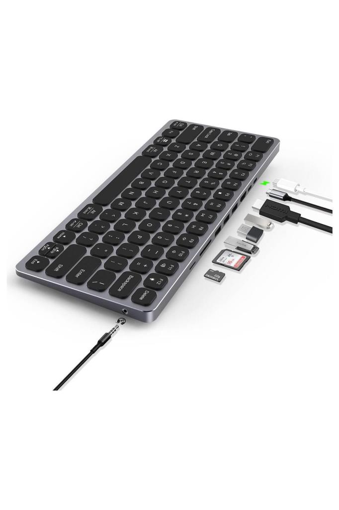Bix BX-KEYHUB01 9 in1 Hub Özellikli Kablolu Klavye 3xUsb3.0 HDMI
