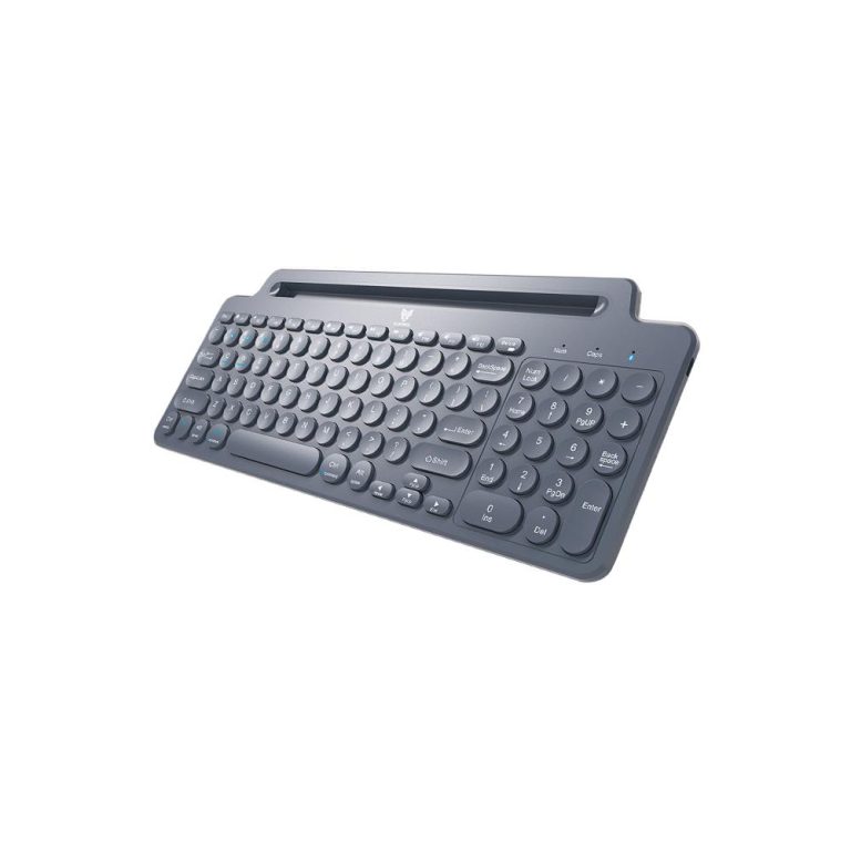 Blueforce 2.4 Ghz Wireless Bluetooth v5.0 Standlı Kablosuz Klavye Gri