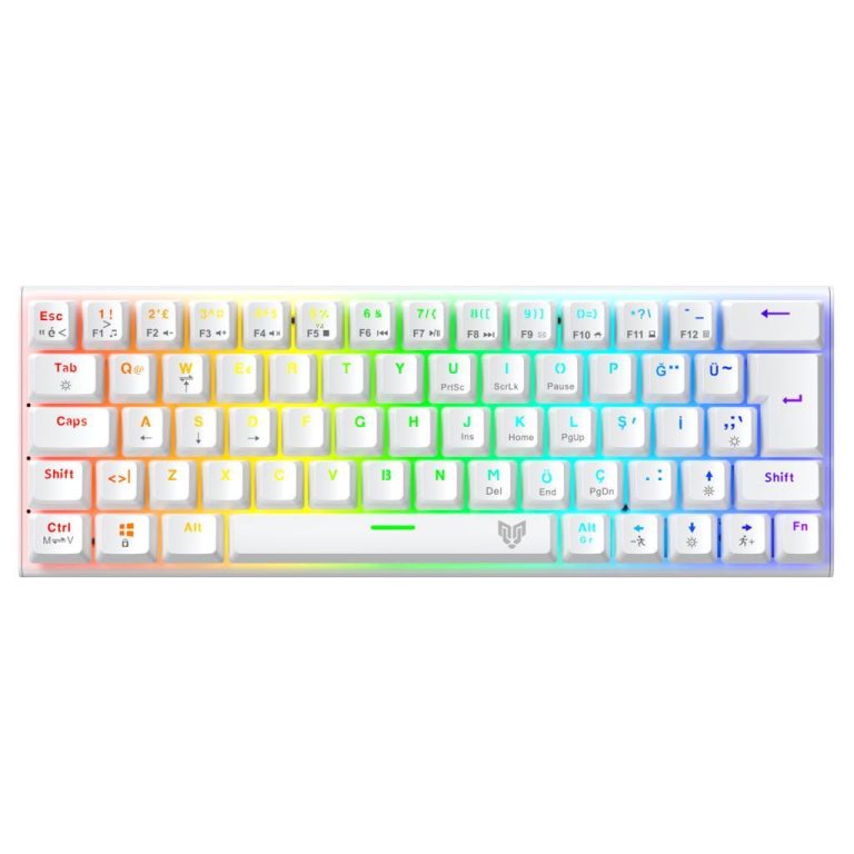 Blueforce Runner Rgb Mekanik Gaming Oyuncu Klavyesi Red Switch Q Beyaz