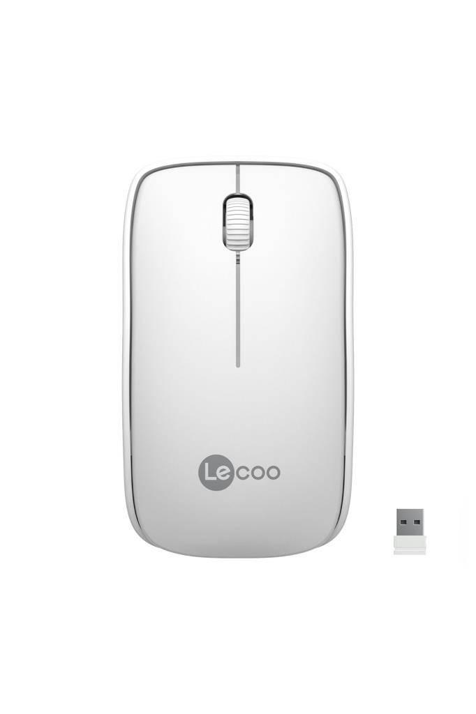 Lecoo WS208 Kablosuz 1200DPI 3 Tuşlu Optik Mouse Beyaz